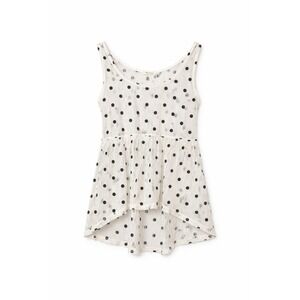Romantic Y2K Sheer Polka Dot Mesh Top Womens Size S Parisian Chic Coquette‎ Girl